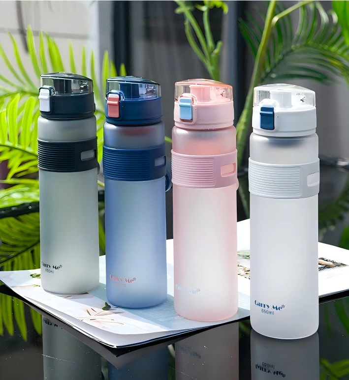 Portable Water Bottle With Matte Finish